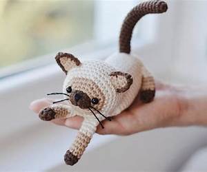 Cat Siam Crochet Pattern Amigurumi toy (LittleOwlsHut)